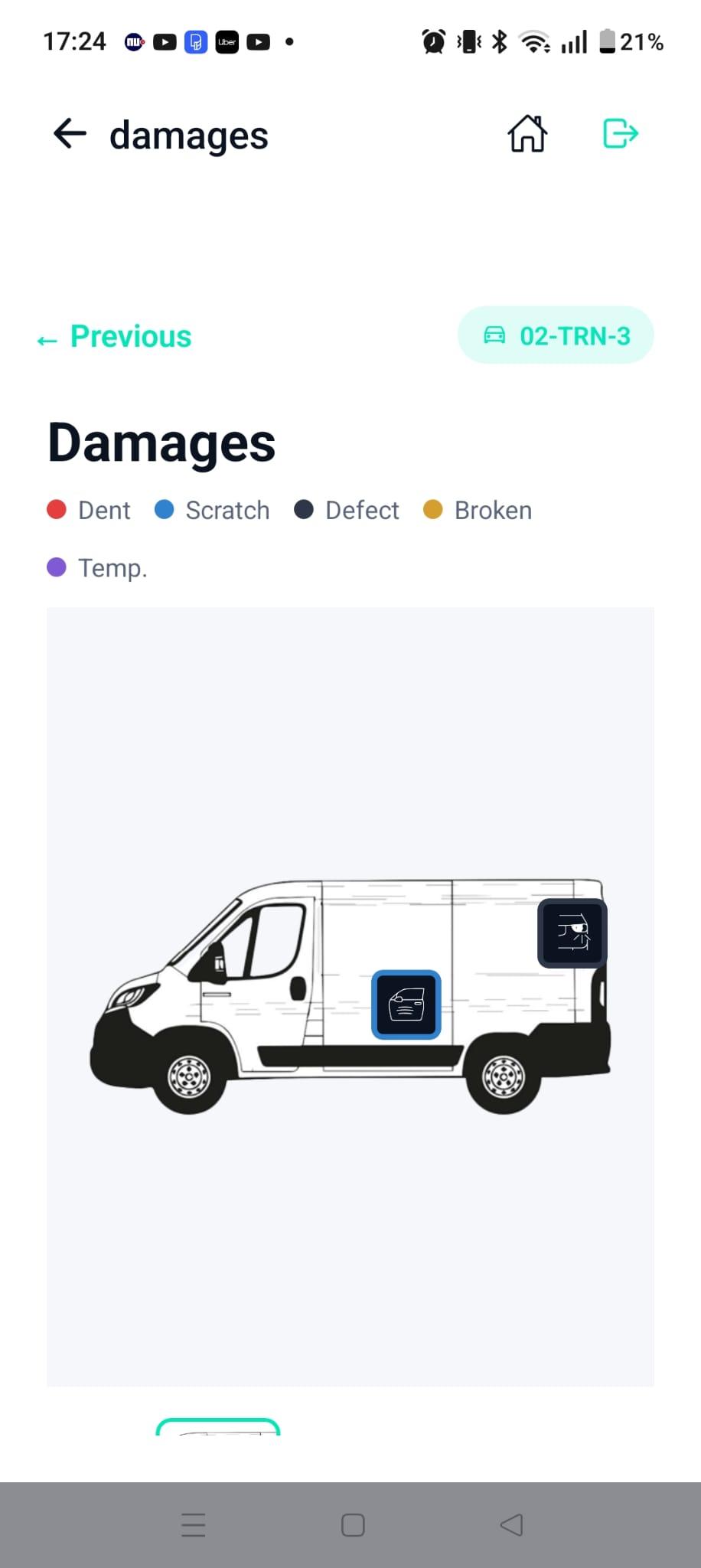 Damages inspection